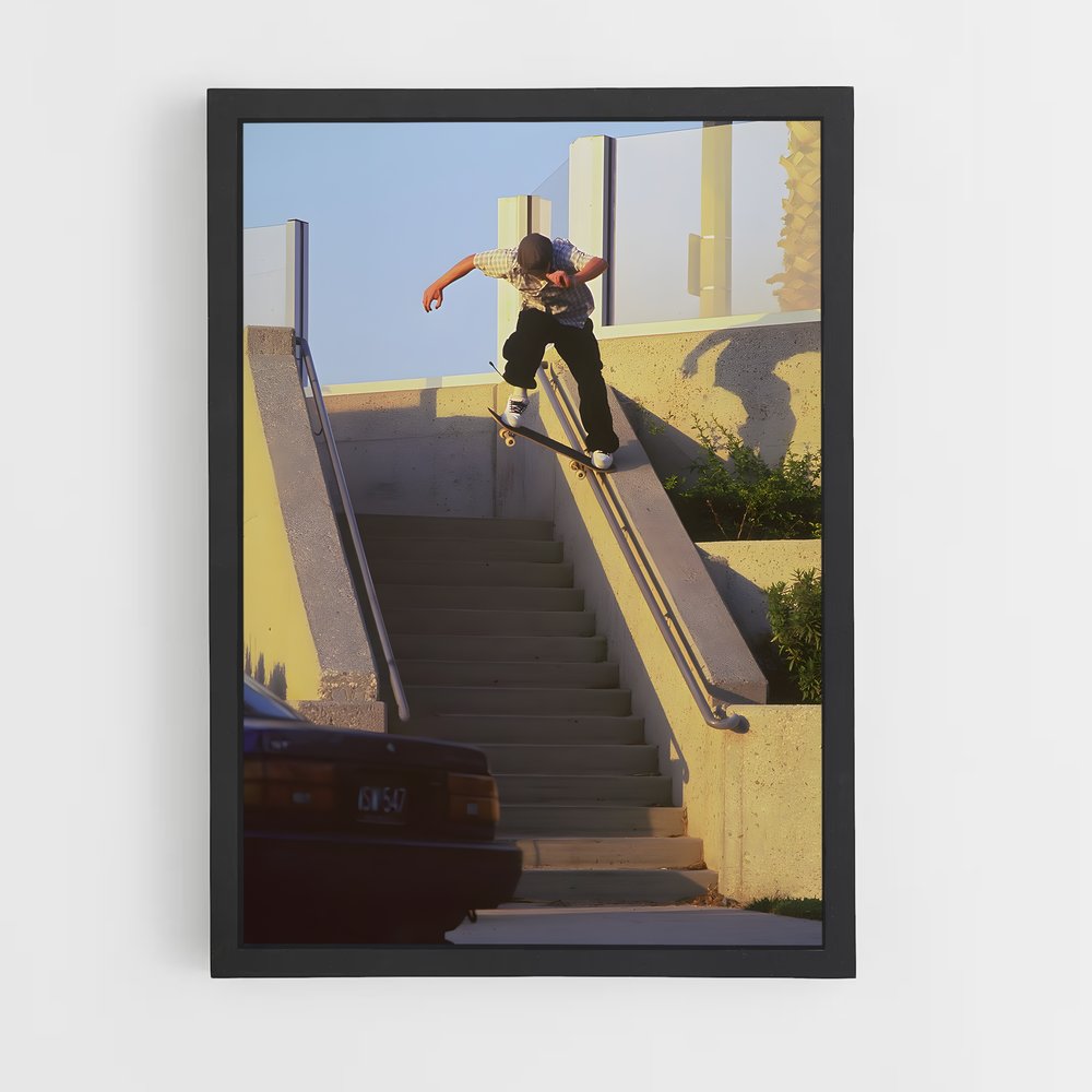Poster Trickster Chad – affiche Skateboard (vue 2)